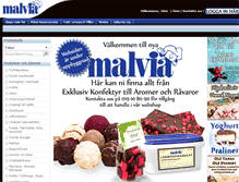 Tablet Screenshot of malvia.se